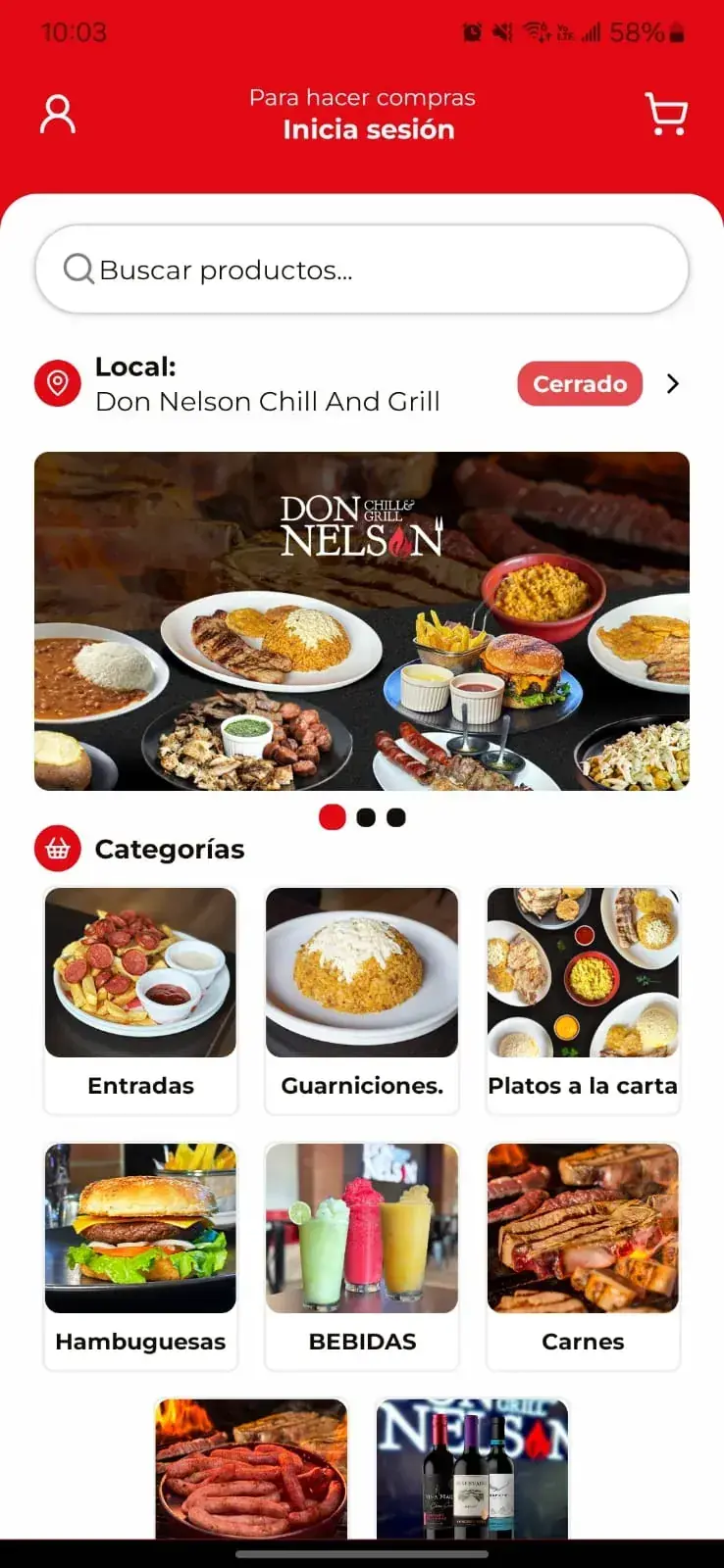 Nelson GO, app móvil de pedidos y delivery desarrollada con React Native en Ecuador