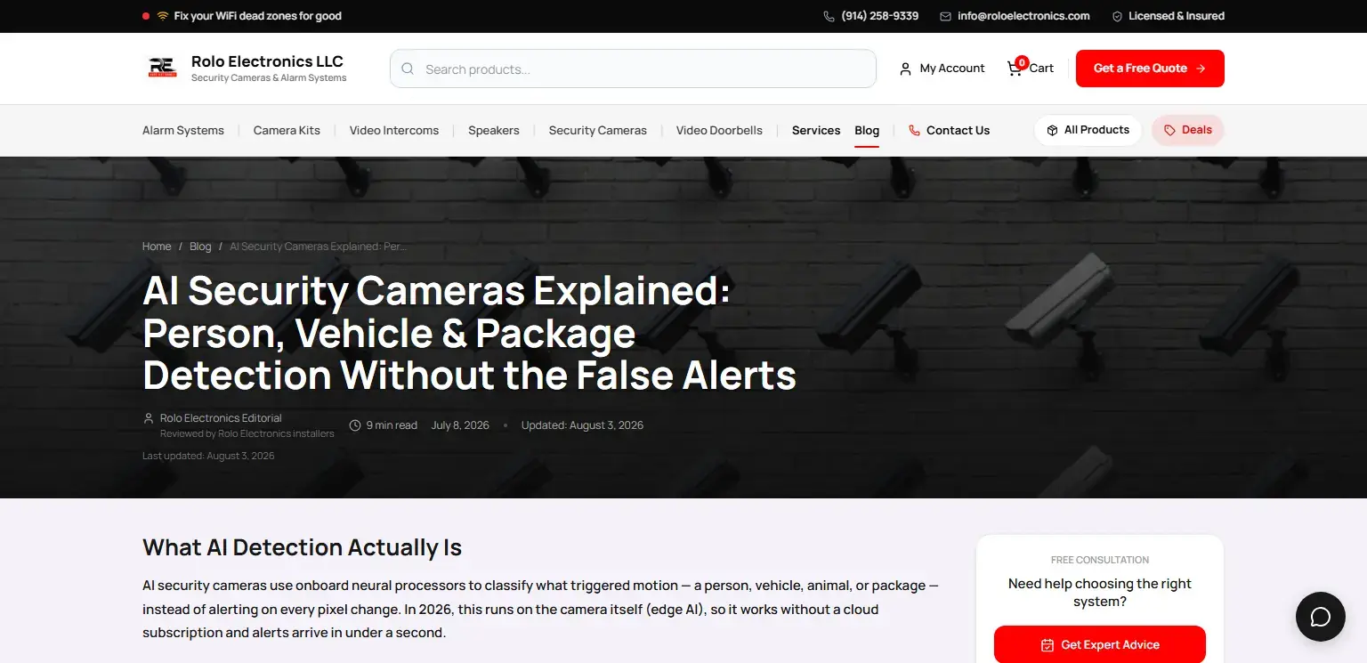 Rolo Electronics: Artículo del blog con fecha de actualización y consulta gratuita